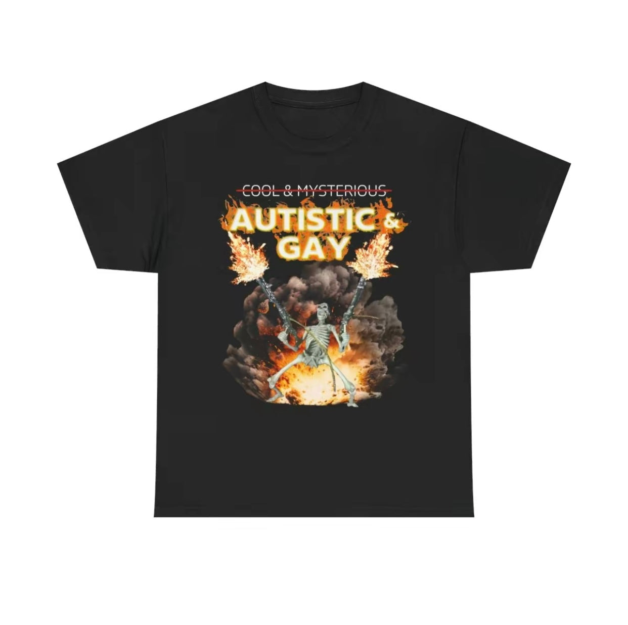 Autism Skeleton Funny Meme T-Shirt/Sweatshirt/Hoodie