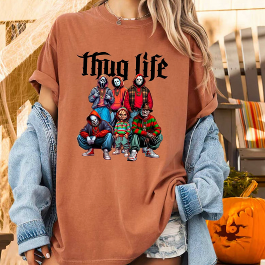 Thug Life Horror Movie Halloween Graphic T-Shirt/Sweatshirt/Hoodie