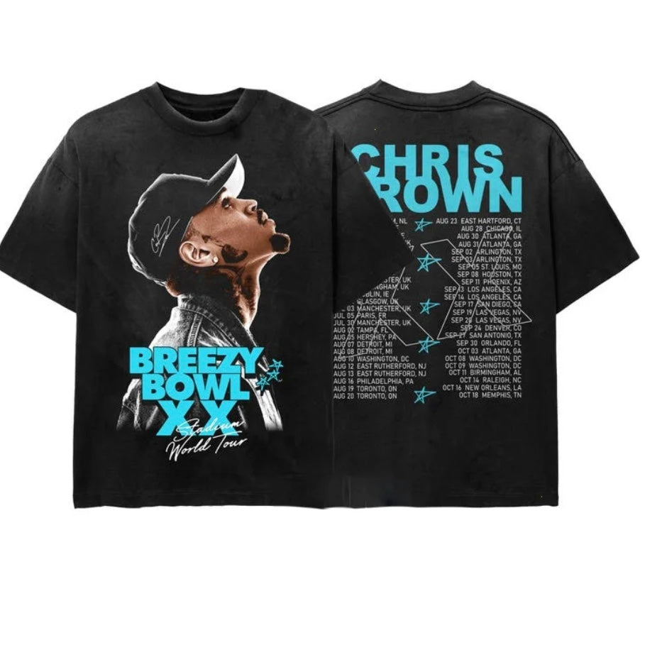 Breezy Bowl XX 2025 Tour Chris Brown T-Shirt/Sweatshirt/Hoodie
