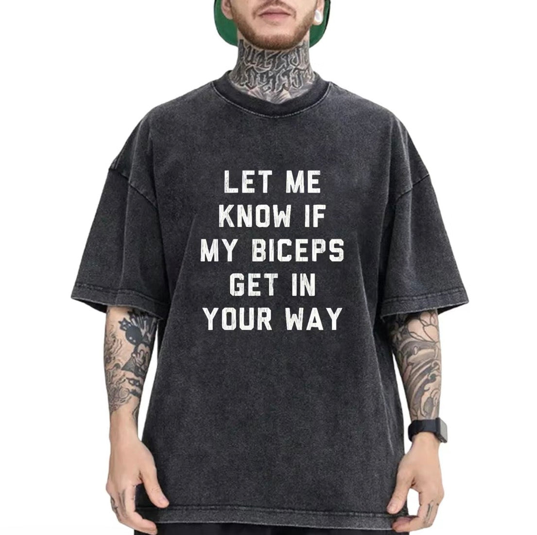 Let Me Know If My Biceps Get In Your Way Gym T-Shirt/Sweatshirt/Hoodie