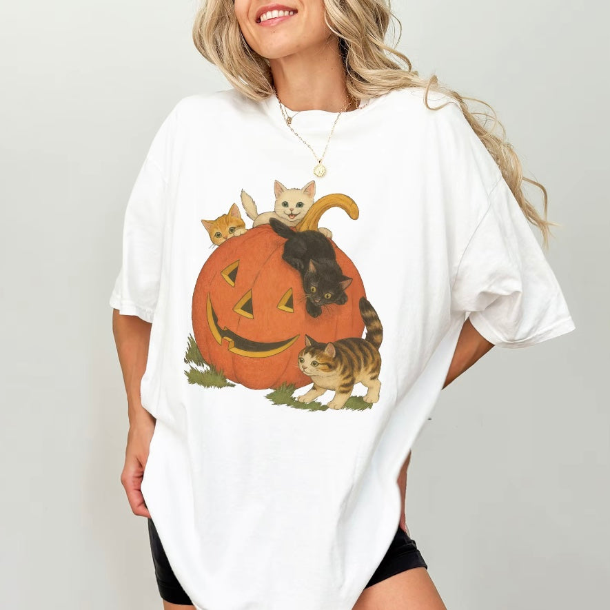 Vintage 90s Cat Halloween T-Shirt/Sweatshirt/Hoodie