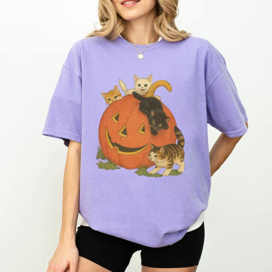 Vintage 90s Cat Halloween T-Shirt/Sweatshirt/Hoodie