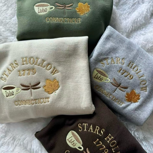 Stars Hollow Fall Embroidered T-Shirt/Sweatshirt/Hoodie