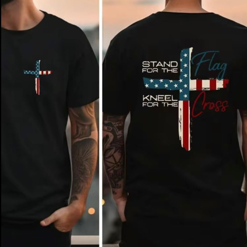 Stand For The Flag Kneel For The Cross T-Shirt/Sweatshirt/Hoodie