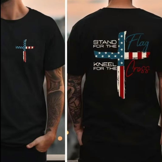 Stand For The Flag Kneel For The Cross T-Shirt/Sweatshirt/Hoodie