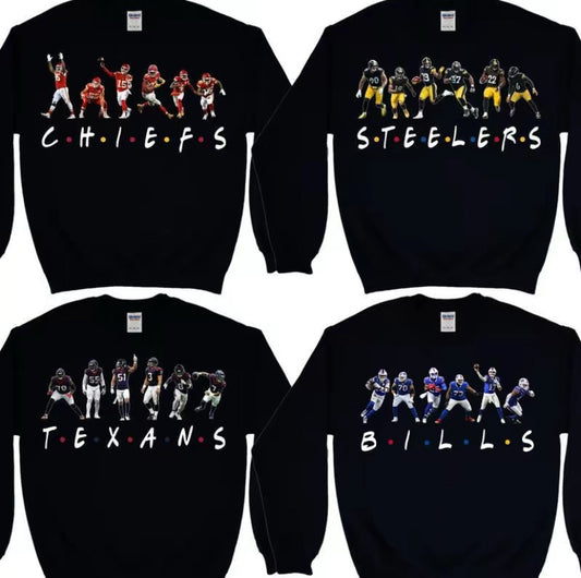 Vintage all football teams players T-Shirt/Sweatshirt/Hoodie