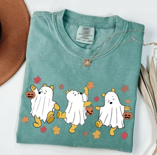 Halloween Pooh Ghost Cute Fall T-Shirt/Sweatshirt/Hoodie