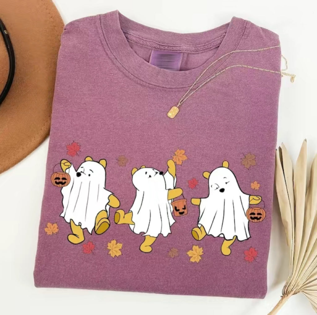 Halloween Pooh Ghost Cute Fall T-Shirt/Sweatshirt/Hoodie