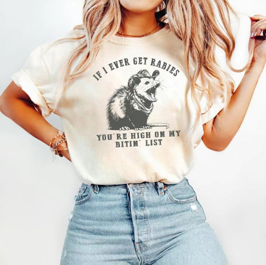 If I Ever Get Rabies Raccoon Trendy T-Shirt/Sweatshirt/Hoodie