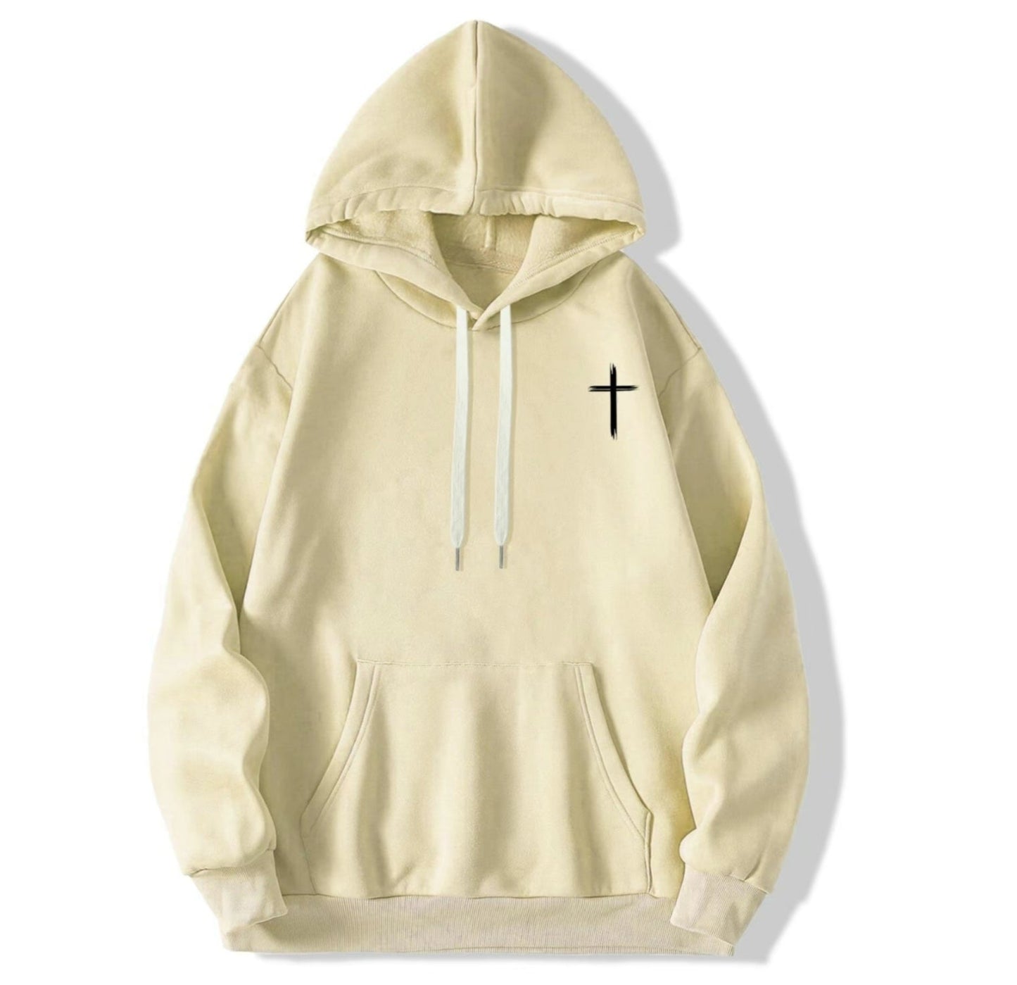 Cross & Letter Print Drop T-Shirt/Sweatshirt/Hoodie