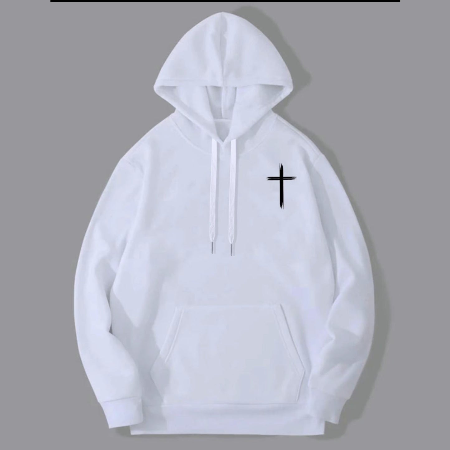 Cross & Letter Print Drop T-Shirt/Sweatshirt/Hoodie