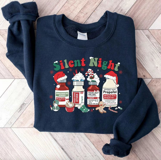 Silent Night Christmas T-Shirt/Sweatshirt/Hoodie
