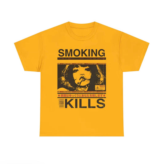 Smoking Kills Retro Manga Style Graphic T-Shirt/Sweatshirt/Hoodie