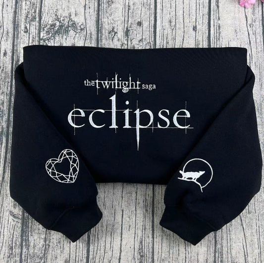 Twilight Saga Embroidered Book Cover Aesthetic T-Shirt/Sweatshirt/Hoodie