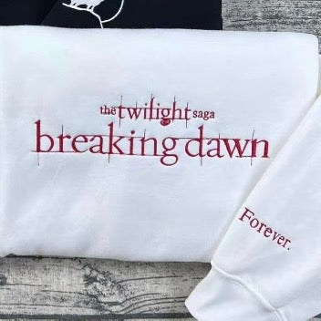 Twilight Saga Embroidered Book Cover Aesthetic T-Shirt/Sweatshirt/Hoodie