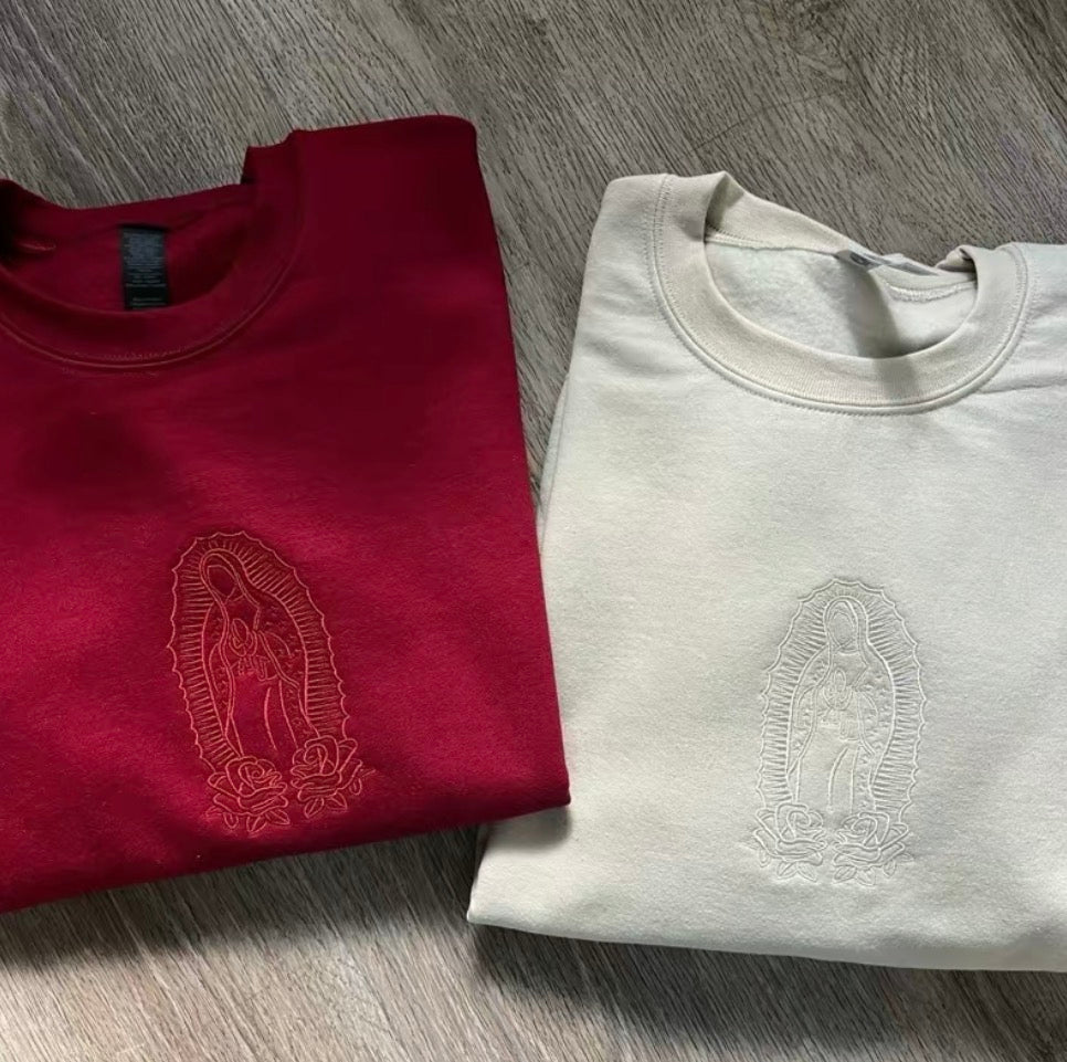 Virgencita Embroidered T-Shirt/Sweatshirt/Hoodie