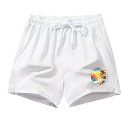 Mother Ocean Jimmy Buffett Drawstring Waist Shorts