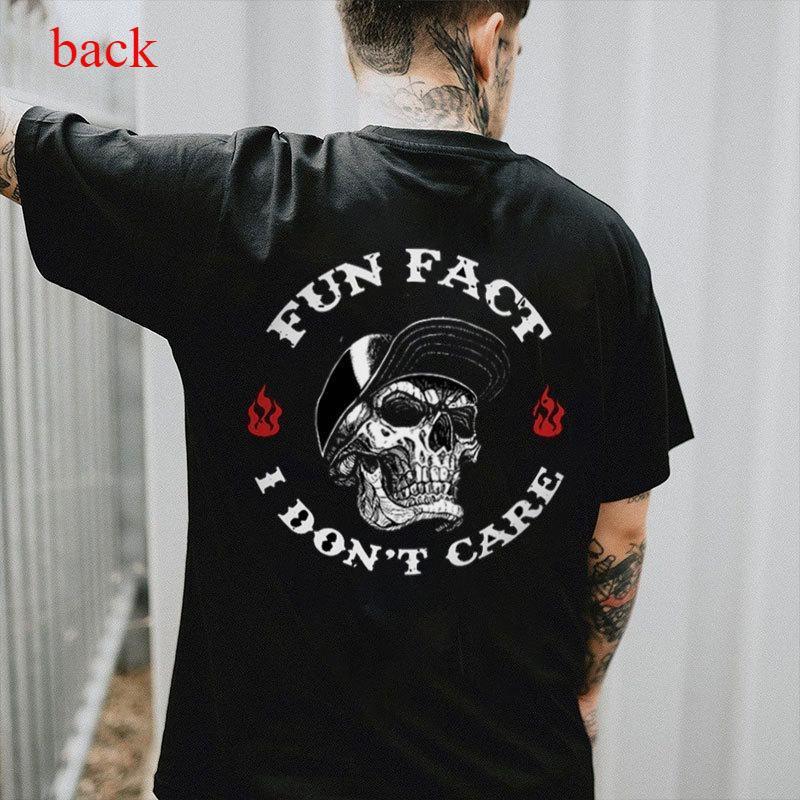 Fun Fact I Don't Care Skull Graphic T-Shirt/Sweatshirt/Hoodie