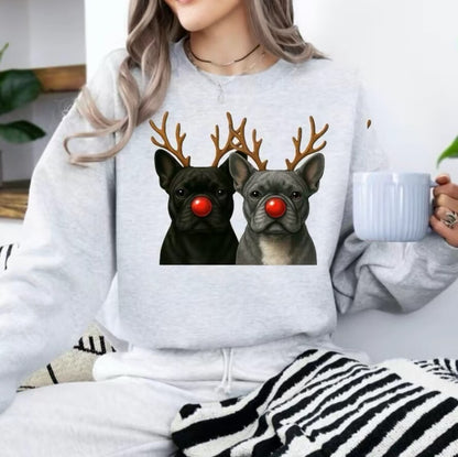 Christmas Reindeer Dog T-Shirt/Sweatshirt/Hoodie