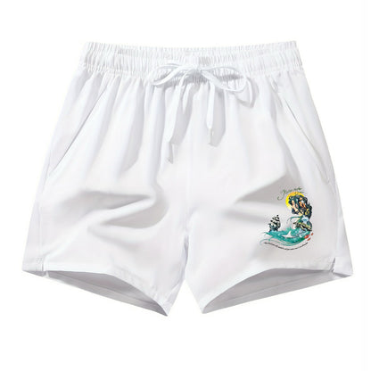 Mother Ocean Jimmy Buffett Drawstring Waist Shorts