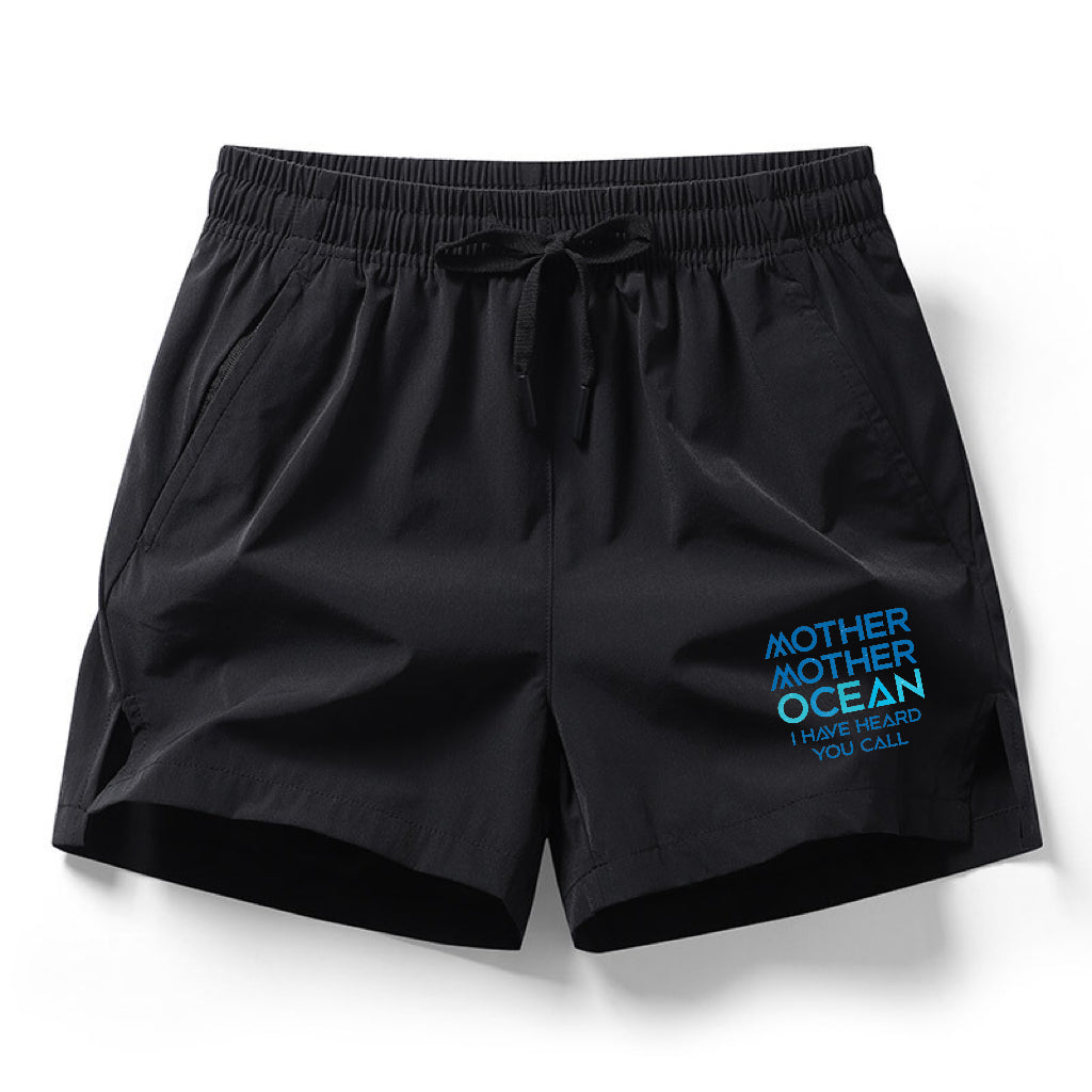 Mother Ocean Jimmy Buffett Drawstring Waist Shorts