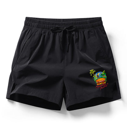 Mother Ocean Jimmy Buffett Drawstring Waist Shorts