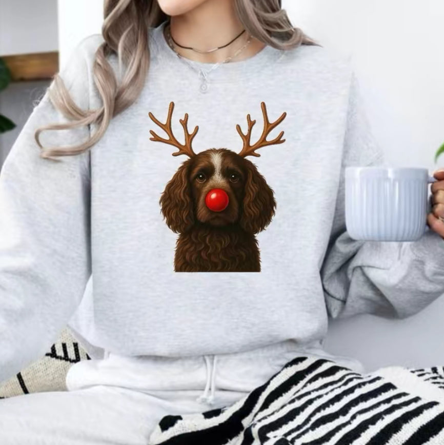 Christmas Reindeer Dog T-Shirt/Sweatshirt/Hoodie