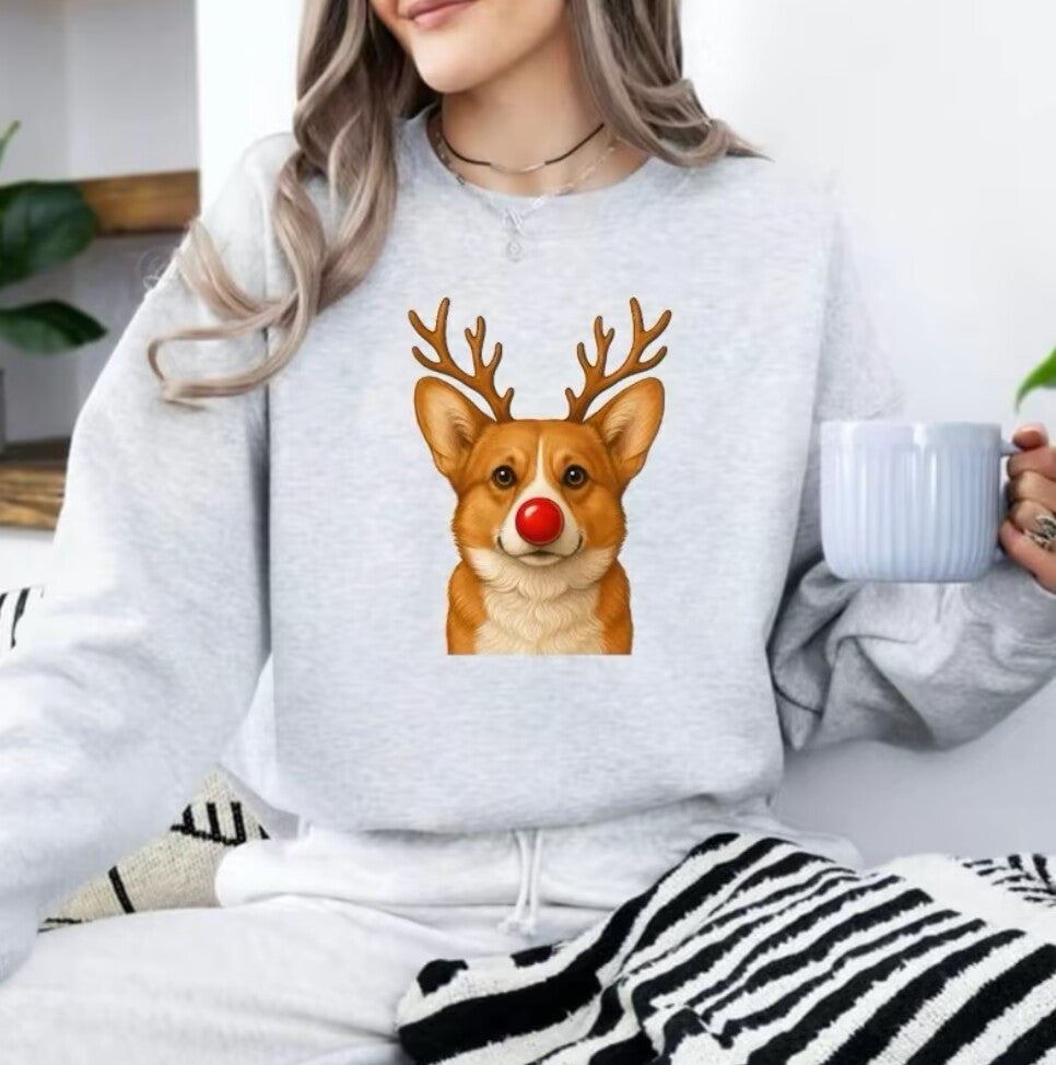 Christmas Reindeer Dog T-Shirt/Sweatshirt/Hoodie
