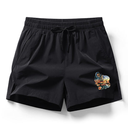 Mother Ocean Jimmy Buffett Drawstring Waist Shorts