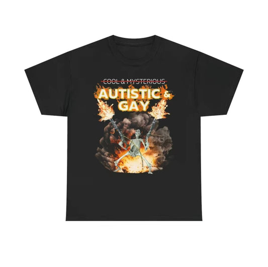 Autism Skeleton Funny Meme T-Shirt/Sweatshirt/Hoodie