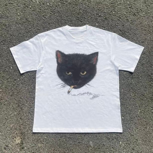Y2k Smoking Cat T-Shirt/Sweatshirt/Hoodie