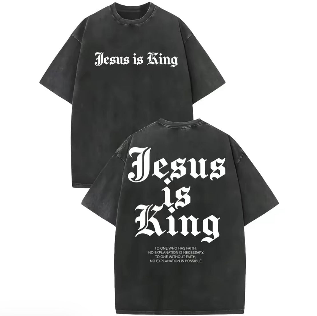 Retro Washed Jesus Is King T-Shirt/Sweatshirt/Hoodie