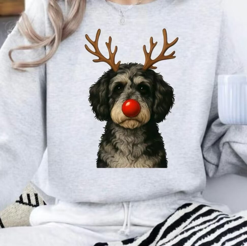 Christmas Reindeer Dog T-Shirt/Sweatshirt/Hoodie