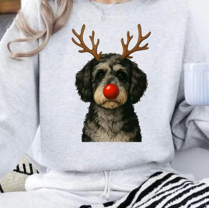 Christmas Reindeer Dog T-Shirt/Sweatshirt/Hoodie