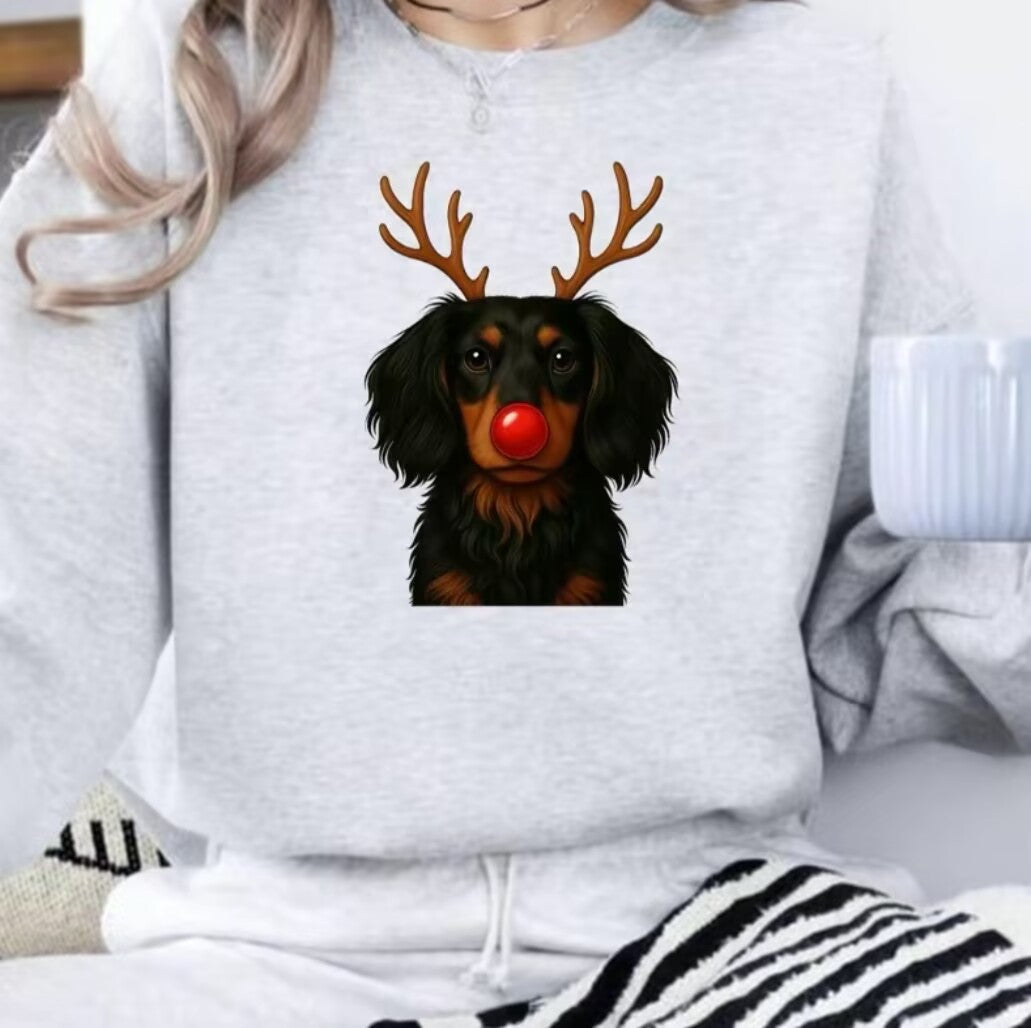 Christmas Reindeer Dog T-Shirt/Sweatshirt/Hoodie