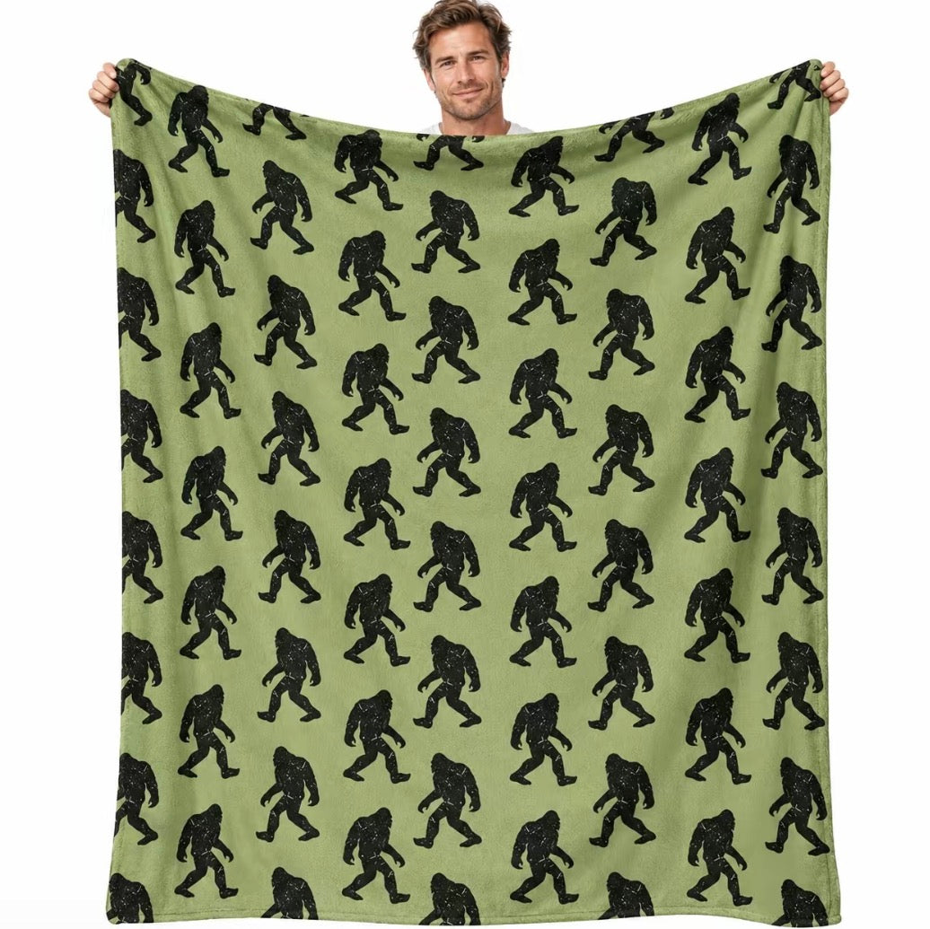 Vintage Funny Ape Christmas Thanksgiving Gifts Flannel Blanket