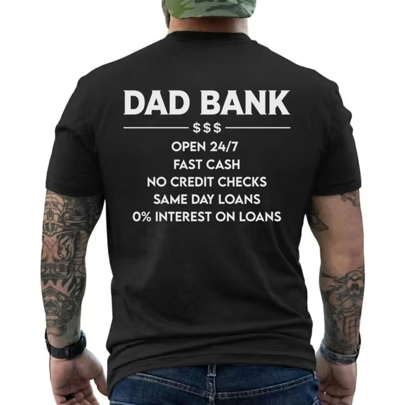 Funny Dad Bank Graphic T-Shirt/Sweatshirt/Hoodie