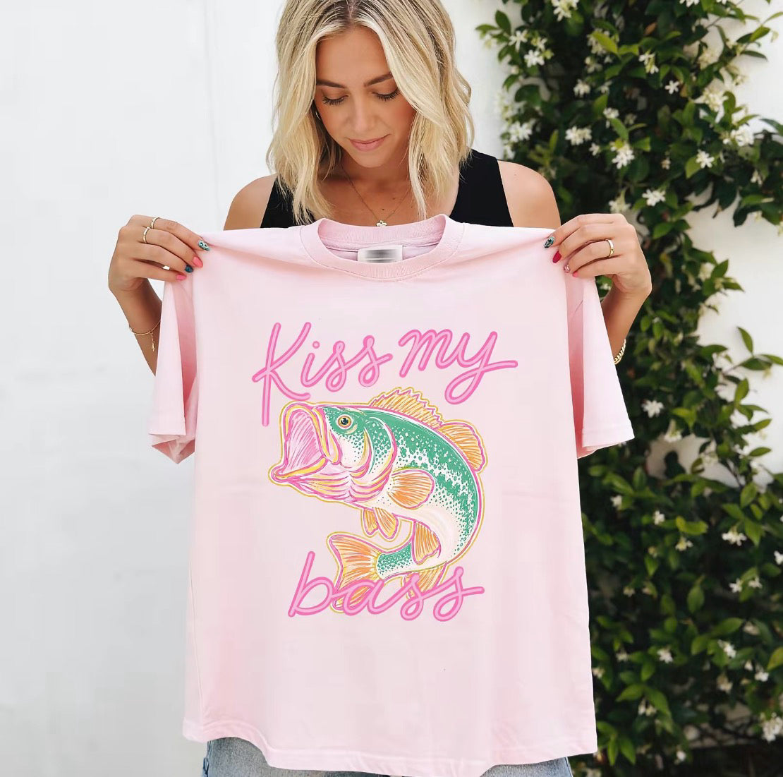Kiss My Bass Fish Trendy Summer T-Shirt/Sweatshirt/Hoodie