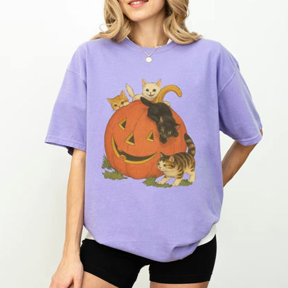 Vintage 90s Cat Halloween T-Shirt/Sweatshirt/Hoodie