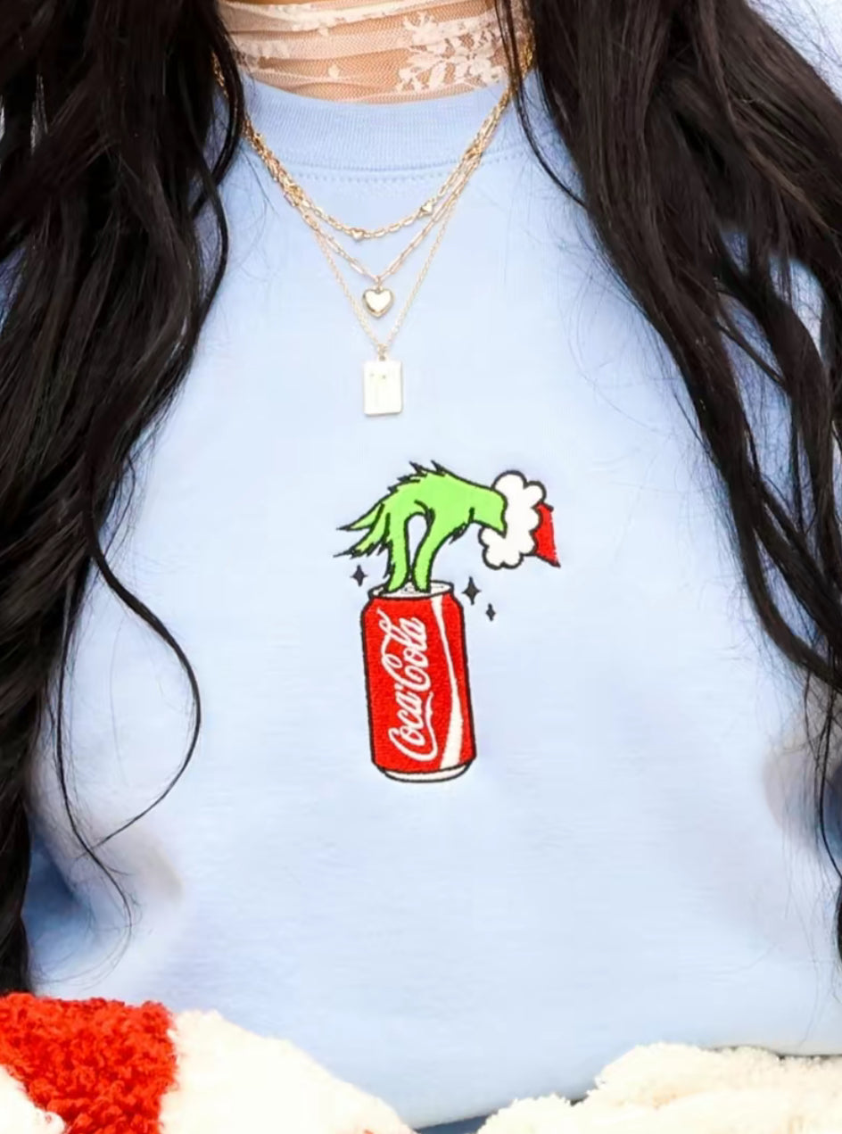 Christmas Drink Unisex Embroidered T-Shirt/Sweatshirt/Hoodie