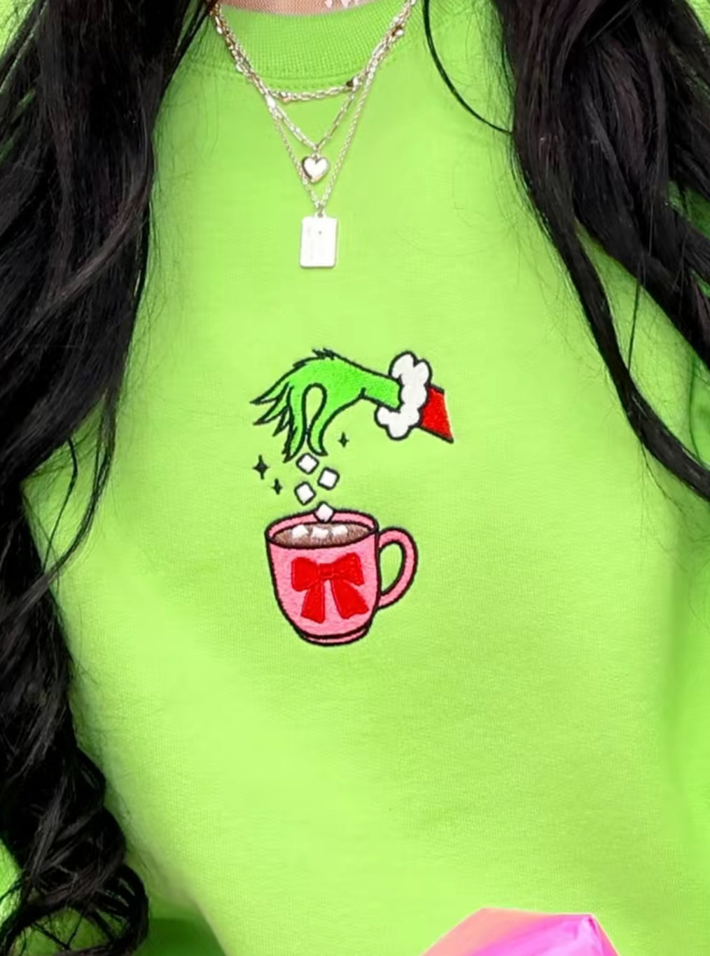 Christmas Drink Unisex Embroidered T-Shirt/Sweatshirt/Hoodie
