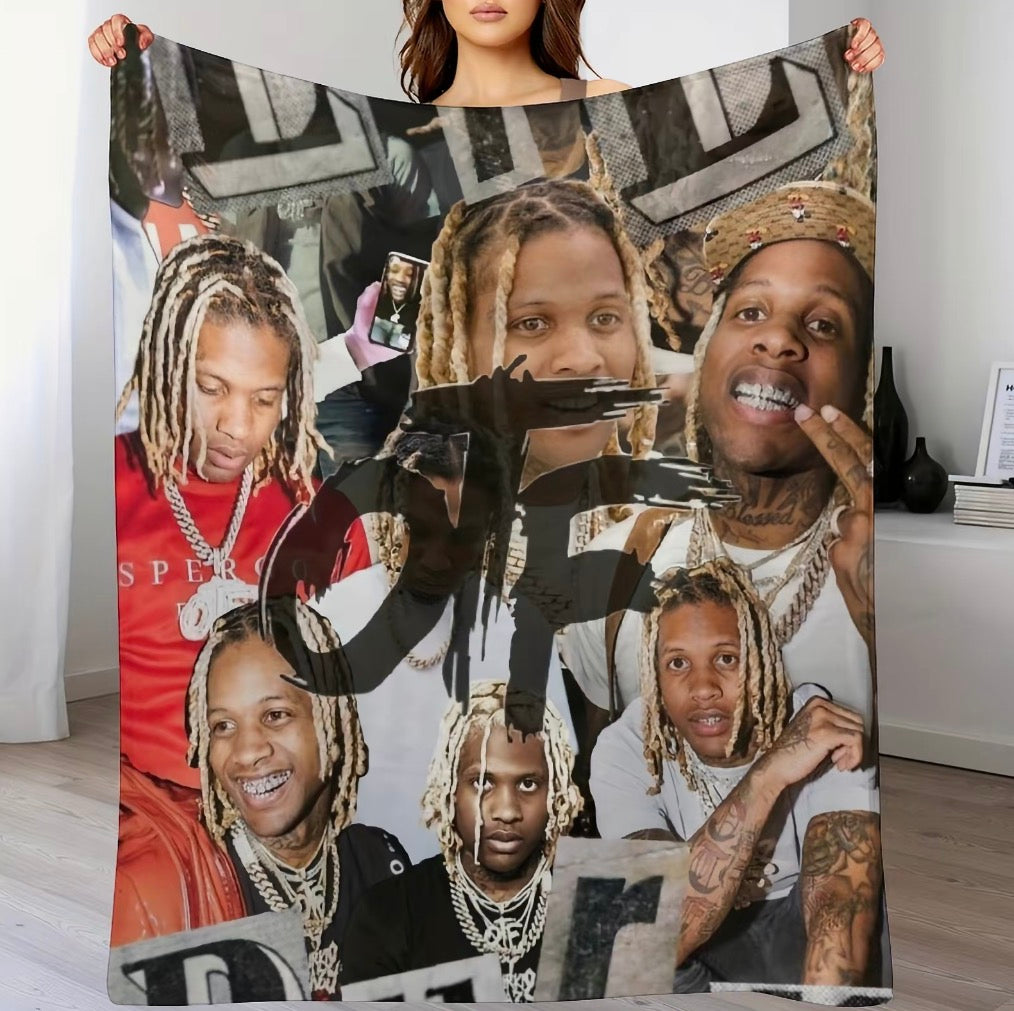 Lil Durk Cozy Warmth Flannel Blanket