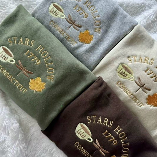 Stars Hollow Fall Embroidered T-Shirt/Sweatshirt/Hoodie