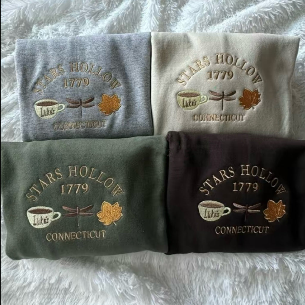 Stars Hollow Fall Embroidered T-Shirt/Sweatshirt/Hoodie