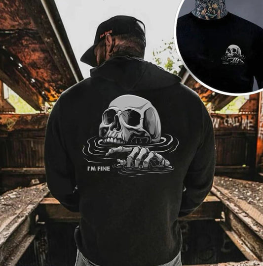 I'M FINE Drowning Skull Unisex T-Shirt/Sweatshirt/Hoodie