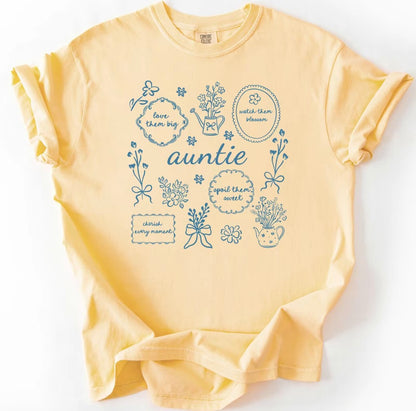 Floral Grandma Mama Nana Personalized Mothers Day Gift T-Shirt/Sweatshirt/Hoodie