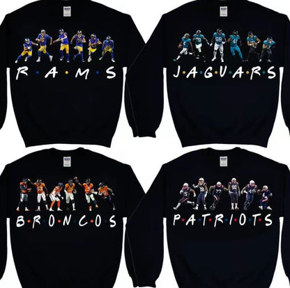 Vintage all football teams players T-Shirt/Sweatshirt/Hoodie
