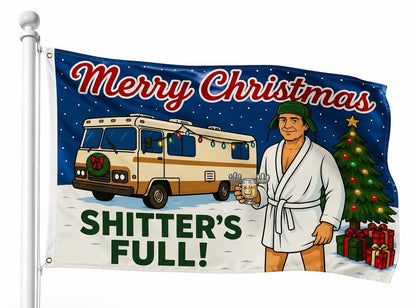 Funny Christmas Merry Christmas Shiiter's Full Holiday Movie Quote Flag 3x5 Ft Flags