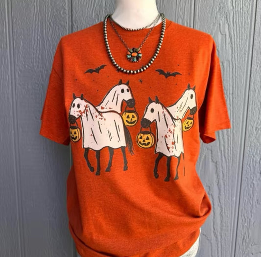 Spooky Ghost Horse Halloween T-Shirt/Sweatshirt/Hoodie