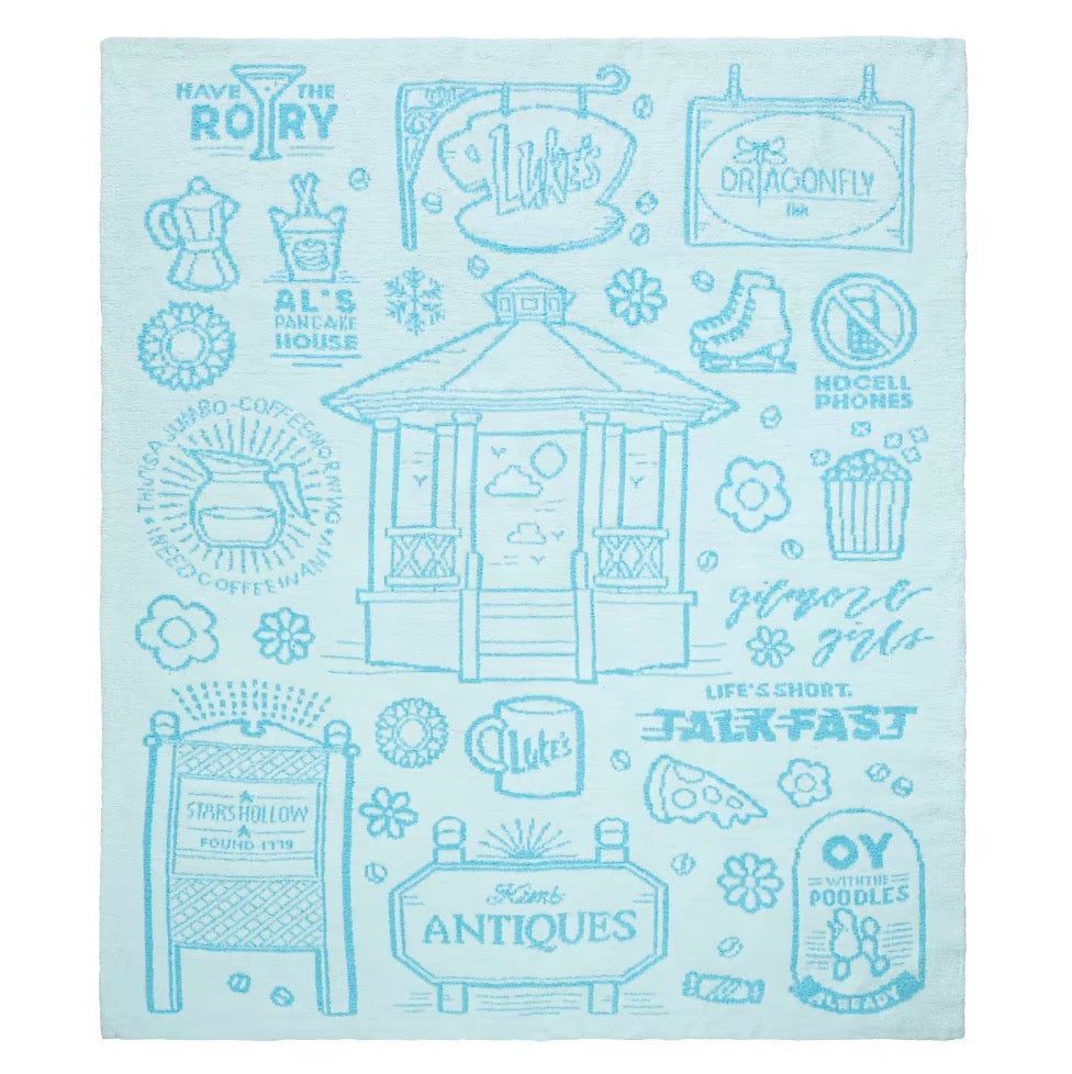 Gilmore Girls Stars Hollow Design Flannel Blanket